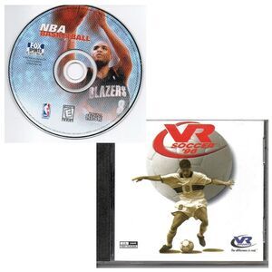 Legacy Sports PC Games: NBA Basketball , VR Soccer DOS/IBM ca. 2000 vintage